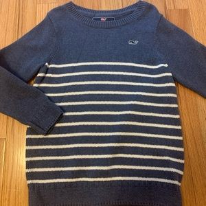 Boys Vinyard Vines blue stripped sweater